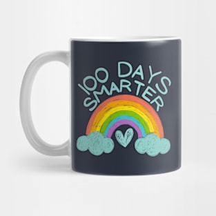 100 Days Smarter Cute Rainbow Mug